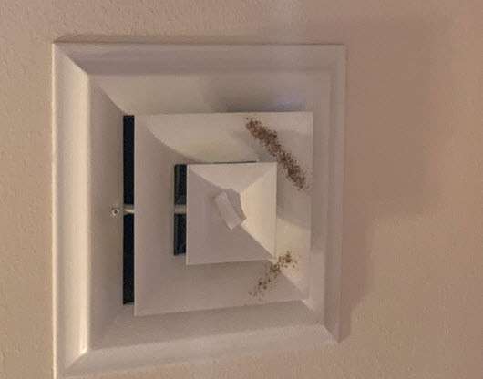 ceiling exhaust problem